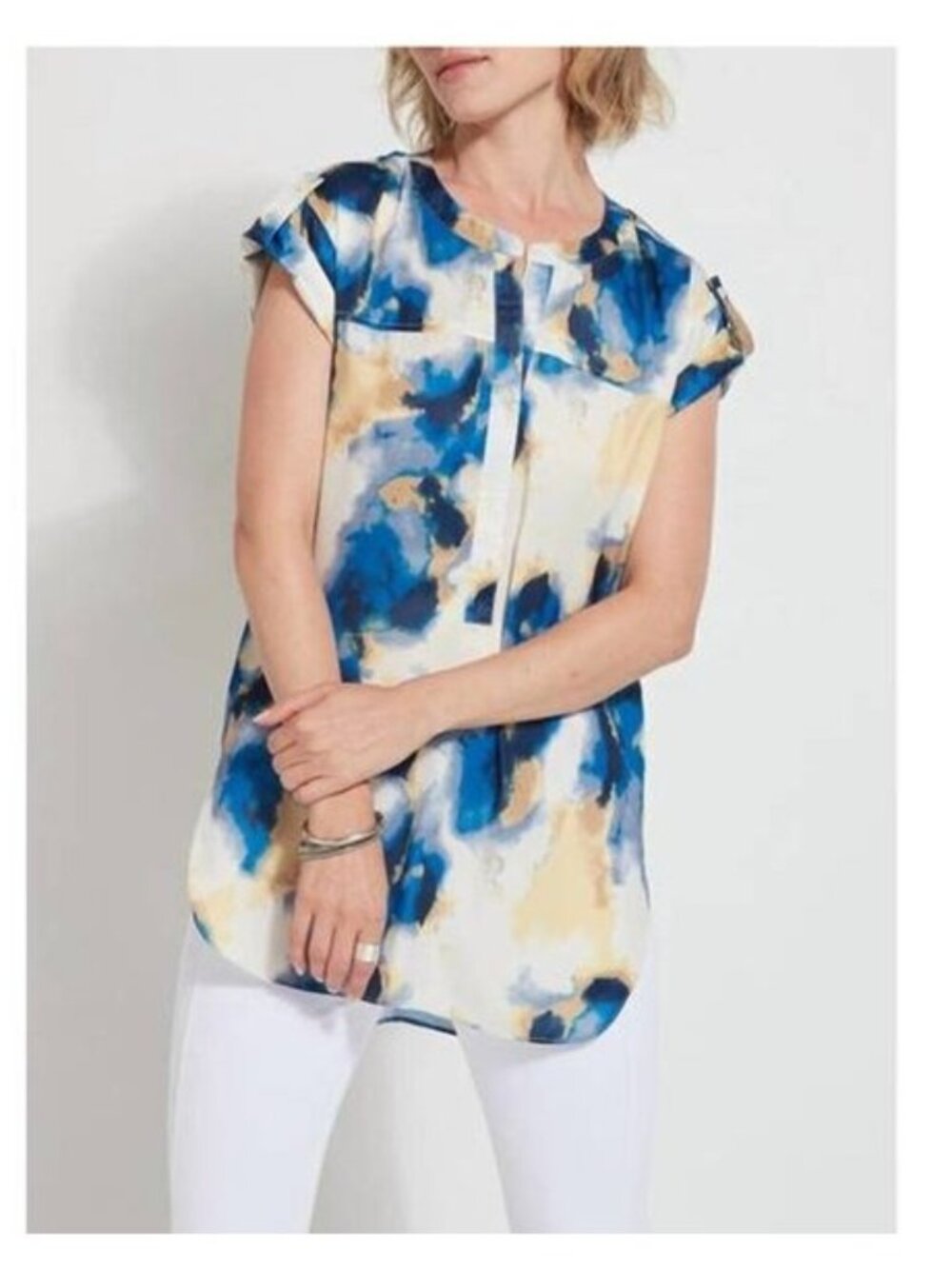Lyssé New York Abstract Print Tunic Top – Size L